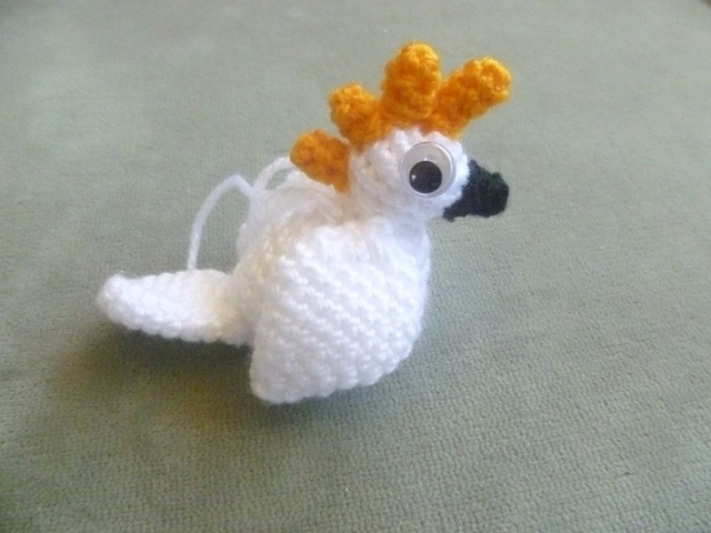 Sulphur-crested cockatoo decoration