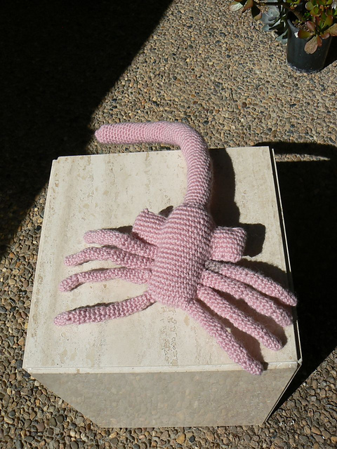 Alien facehugger and egg