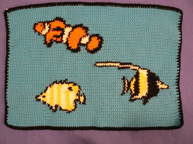 Great Barrier Reef baby blanket