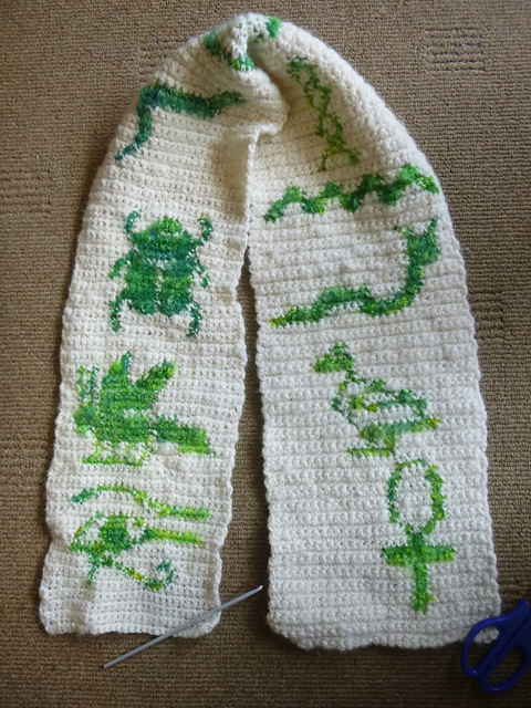 Hieroglyphics scarf