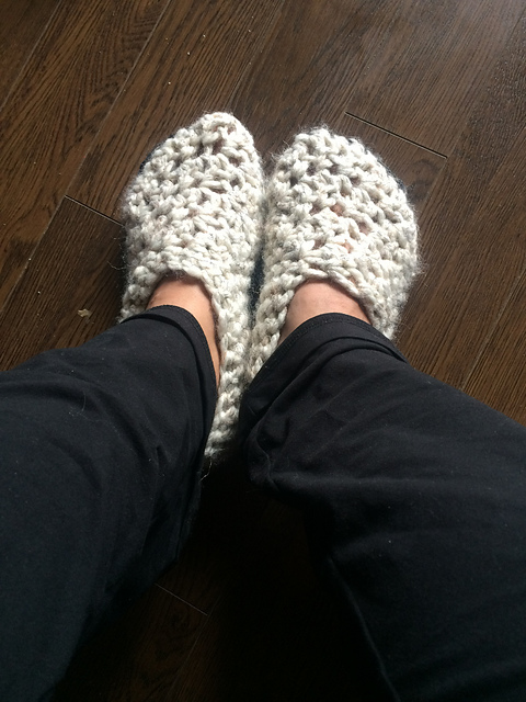 Quick and Chunky Slippers