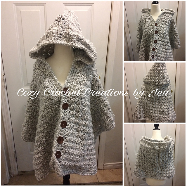Pebbled Shores Hooded Wrap