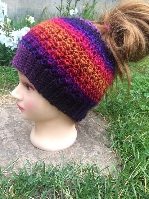 Crossover Messy Bun Hat