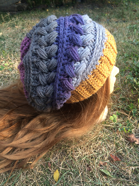Puffy Braids Slouch Hat