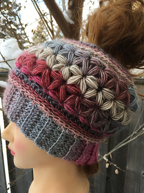 Unforgettable Stars Messy Bun Hat
