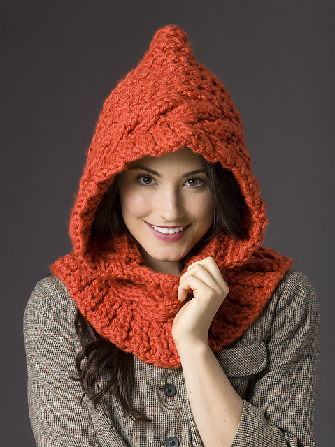 #9 Creative Cables Hooded Cowl