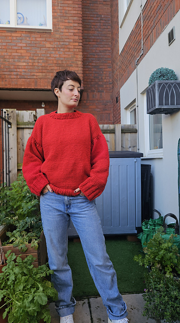 Ravelry: Oversized, simple sweater pattern by Georgia Jeggo