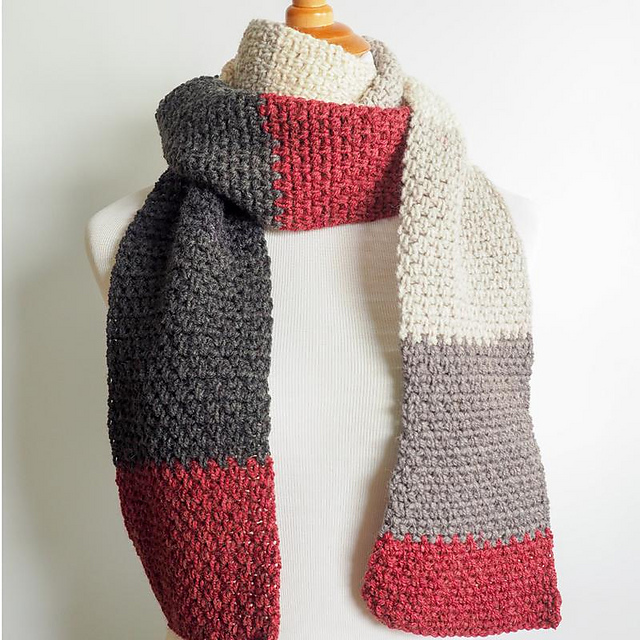 boyfriend scarf knit pattern