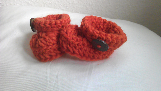 Chunky Crochet Boy Baby Booties