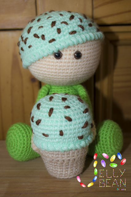 Sitting Gumdrop Ice Cream Pin Cushion