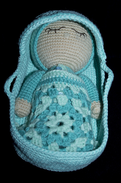 sleeping gumdrop and her mosses basket