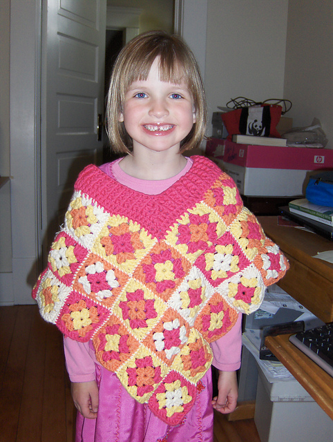 Granny Square Poncho