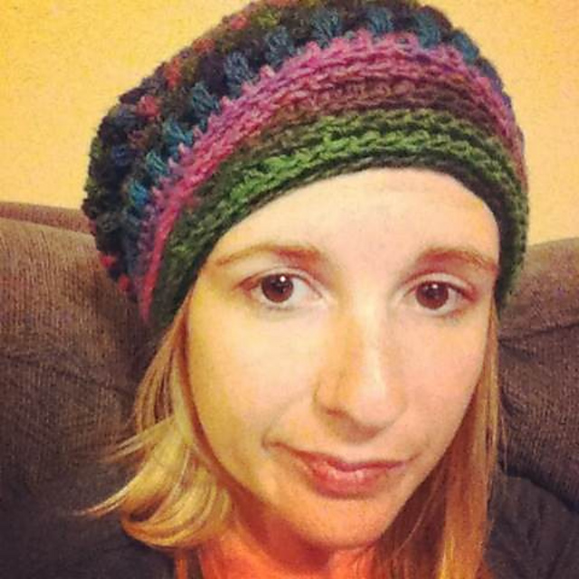Puff Stitch Slouch Beanie