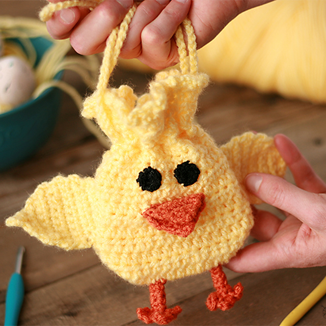 Spring Chick Drawstring Bag