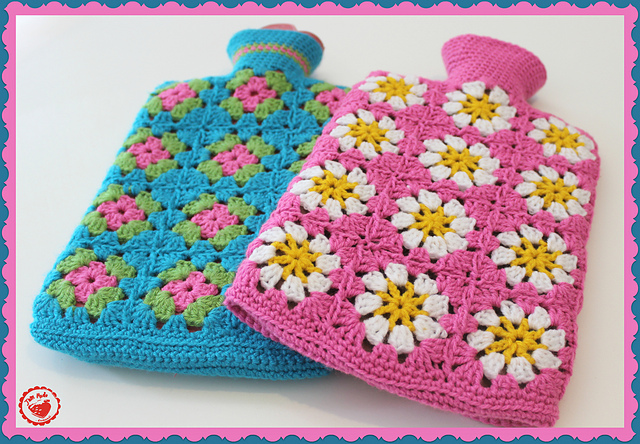 Hot Water Bottle Covers x2