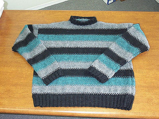 Man's Striped Pullover