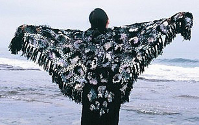 Easy Crochet (or Knit) T-Square Shawl 