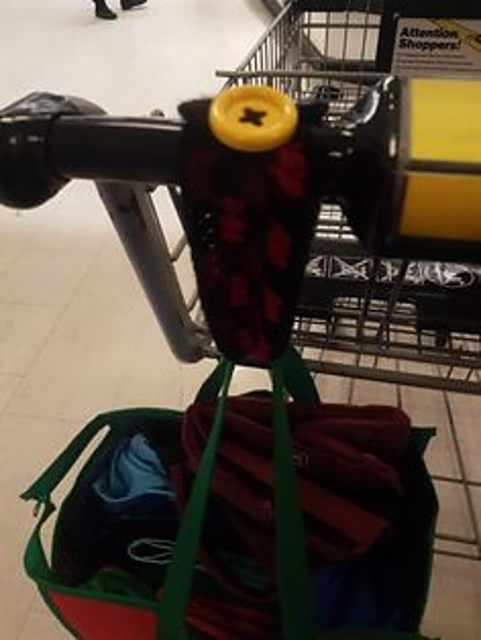 Grocery Cart Canvas Bag Holder