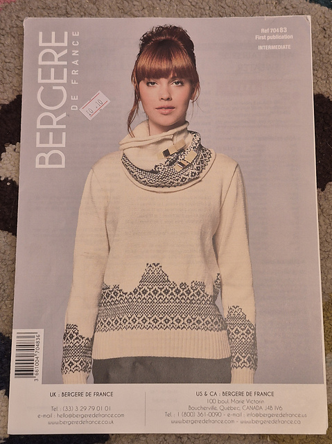 Black and White Fair Isle Sweater 70483