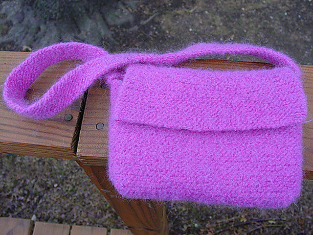 Flap Top Felted Bag