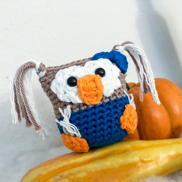 Scarecrowletta - Amigurumi Owl - Halloween Series