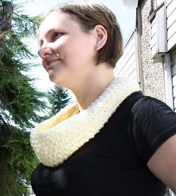 Puffy Clouds Cowl Infinity Scarf