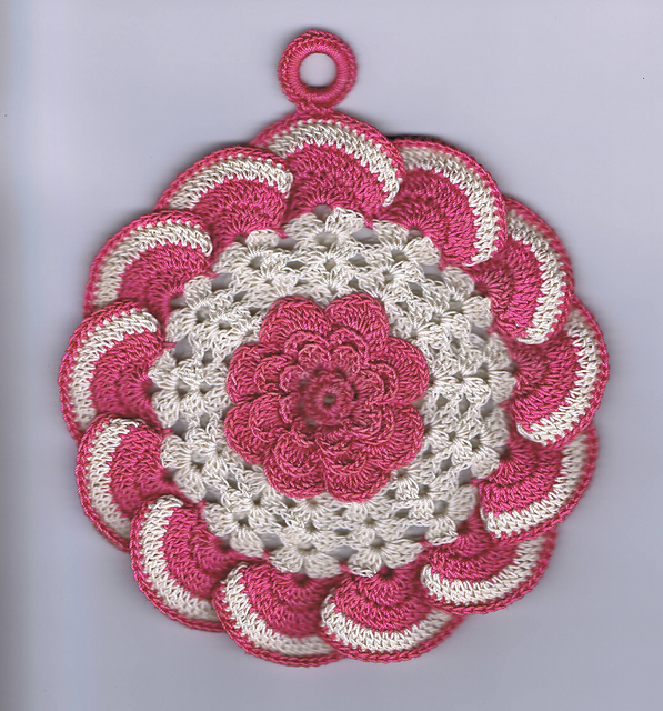 Raised Rose Potholder