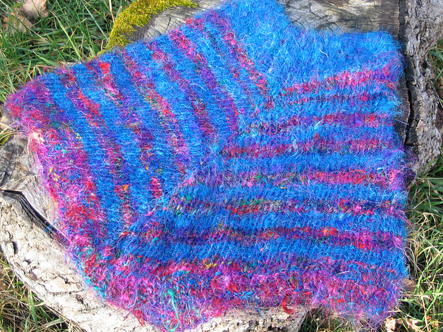 recycled sari silk skirt/poncho