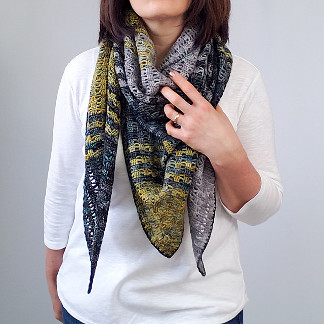 Fade to the Top of the Mountain Shawl
