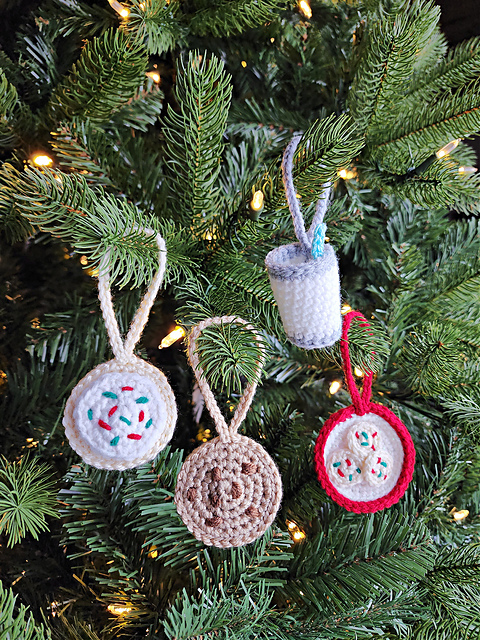 Milk & Cookies for Santa Christmas Ornaments