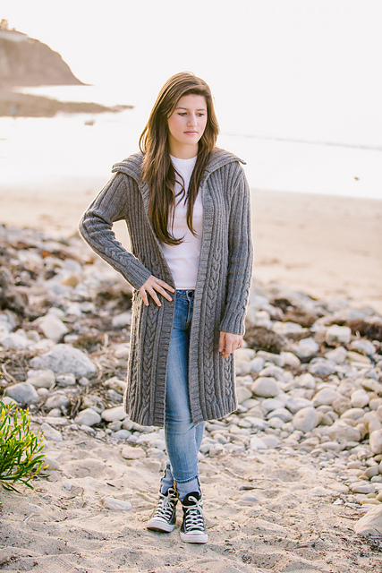 Joan's Cable Cashmere Coat