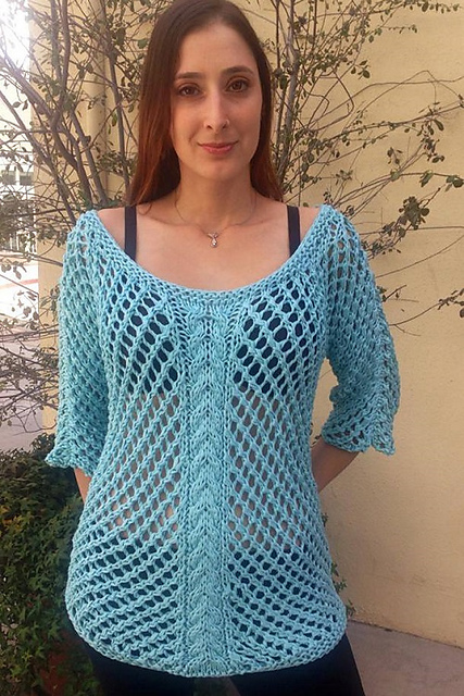 Feza Ribbon Openwork Pullover