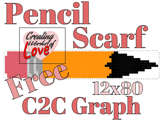 Ravelry: Pencil C2C Scarf pattern by Jennifer MacEwen