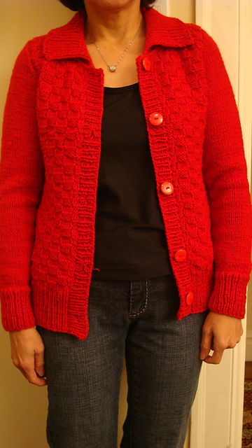 Easy Basket-Weave Cardigan