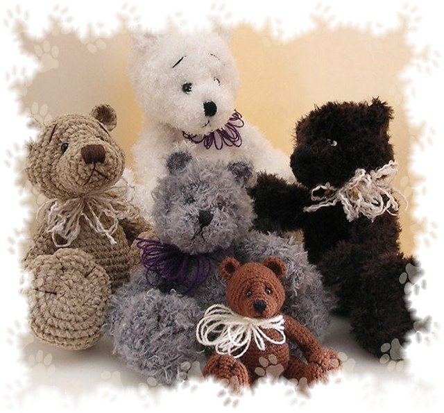 Miniature Crocheted Teddy Bear Pattern #2
