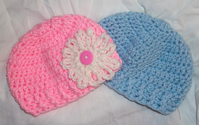 Newborn Hat With Flower