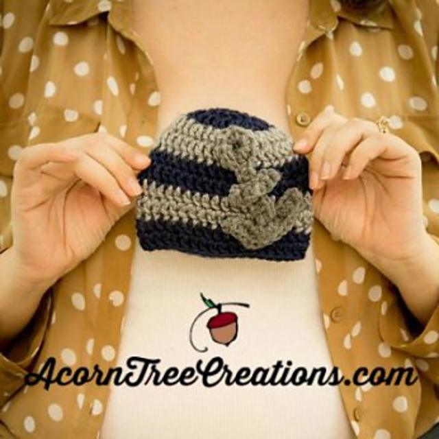 Little Sailor Anchor Hat