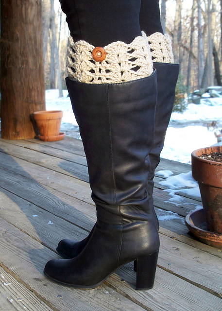 Chunky Lace Boot Cuffs - 3 Sizes