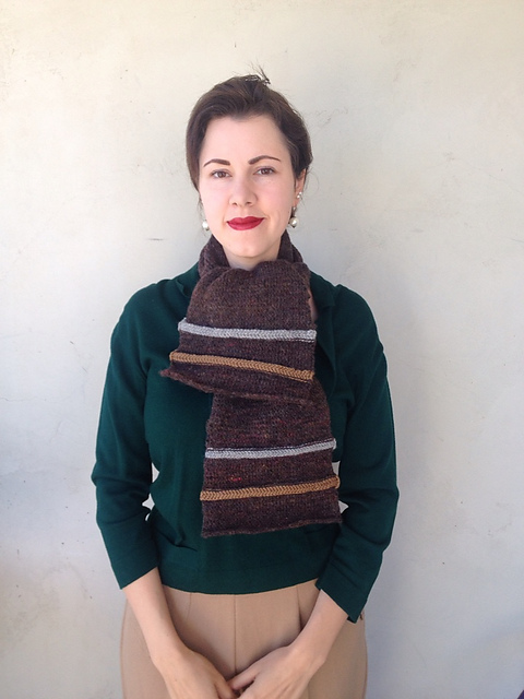 Novel Knitted Scarf, Design A