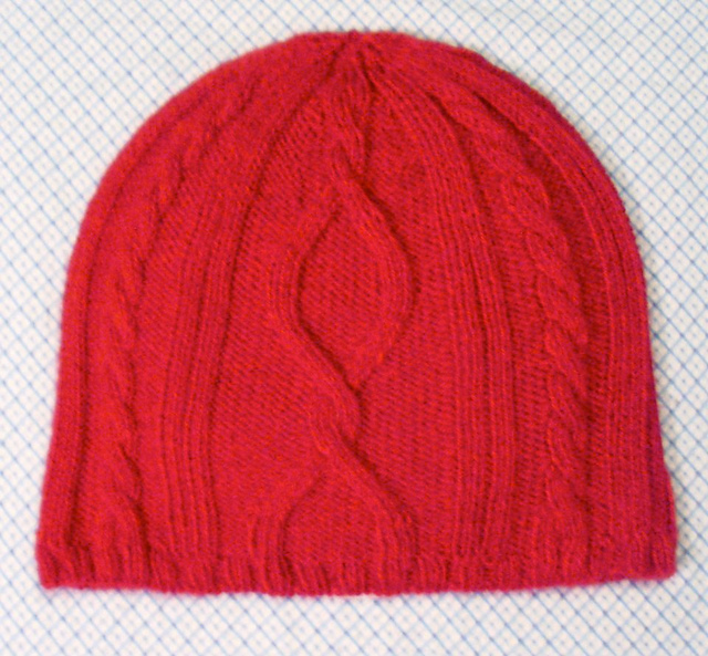 Mary Margaret's Hourglass Cable Hat