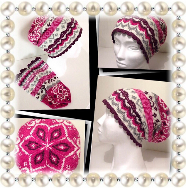 Joyful slouchy beanie