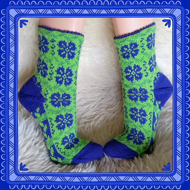 Blåklint socks