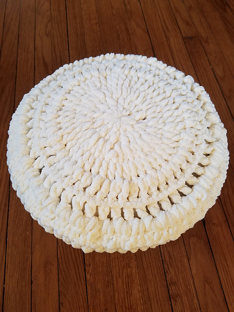 Round Foot Stool Cover