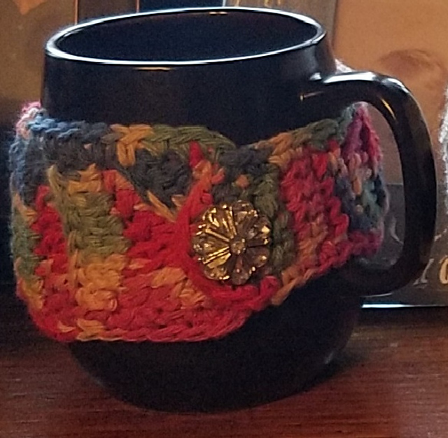 Bling and Mustache Mug Cozy