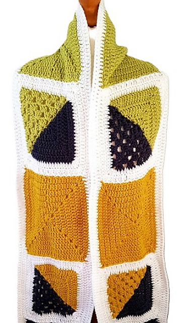Granny Square Scarf