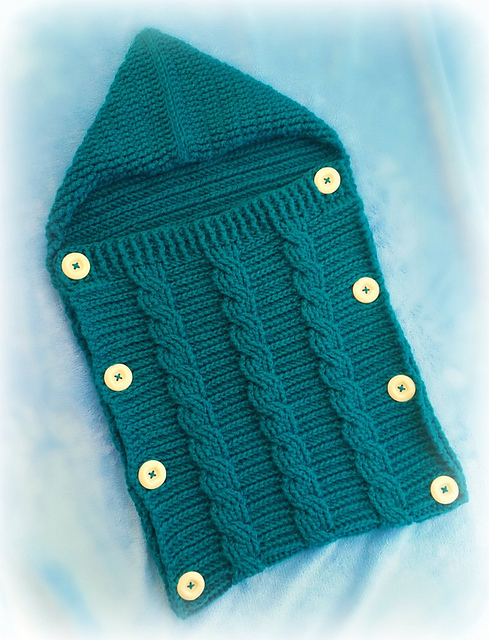 cable baby bunting pouch