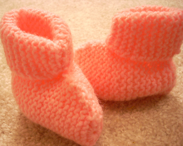 Garter Stitch Booties