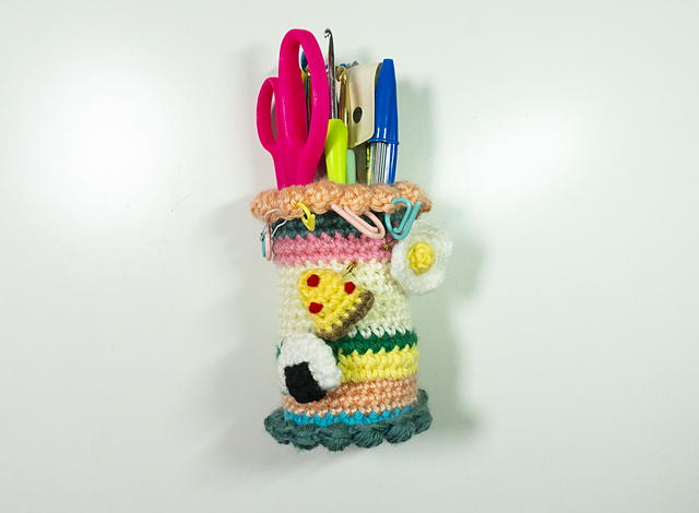 Yarn Scraps Hooks Holder