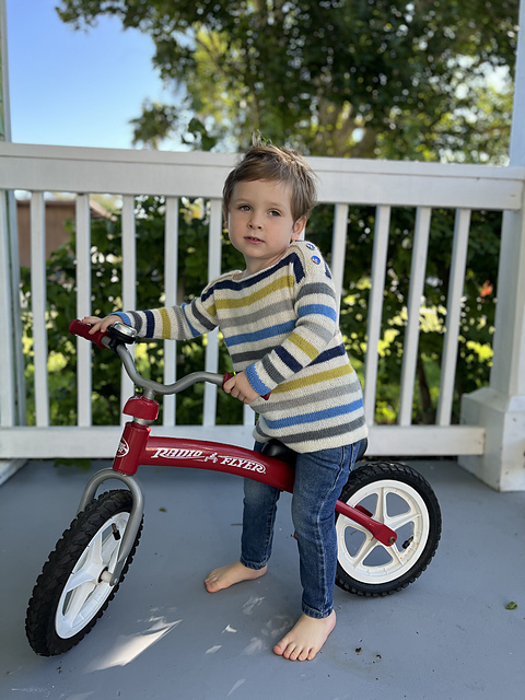 La Stripe Child's Sweater