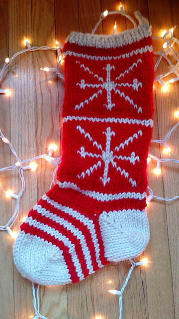 Pottery Barn Snowflake Christmas Stocking